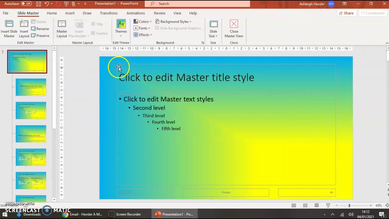 how to make a powerpoint presentation using slide master