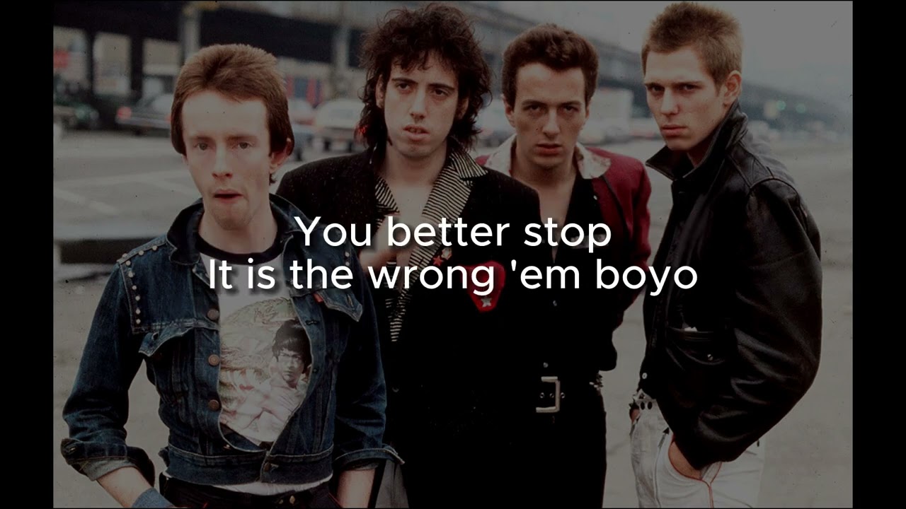 The Clash - Wrong 'Em Boyo (lyrics) - YouTube