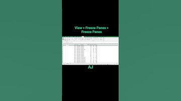 😳 How to Do Freeze Panes #exceltips #shorts #exceltutorial #viral #exceltricks #learnbasics #short