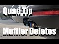 Nameless Performance Axle Back Quad Tip Muffler Deletes Install Subaru SJ Forester FA20