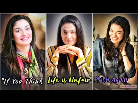 Motivational Speech by Muniba Mazari - "If you think life is unfair think again"