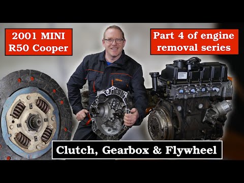 MINI R50 R52 Gearbox, Clutch and Flywheel removal as Part 4 of the Engine removal series