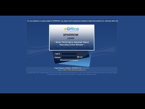 How to fill Self Appraisal(APAR) in SPARROW and its Overview for ICAR
