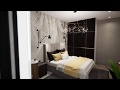 3D visualization of 2 bedroom apartment