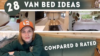 The Ultimate VAN BED LAYOUT VIDEO  28 IDEAS  How to decide which is right for your build?