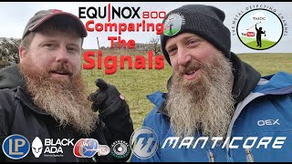 Manticore VS Equinox 800 | Comparing the signals | Metal detecting UK