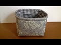 Cómo hacer una CAJA de Tela - How to make a Cloth BOX