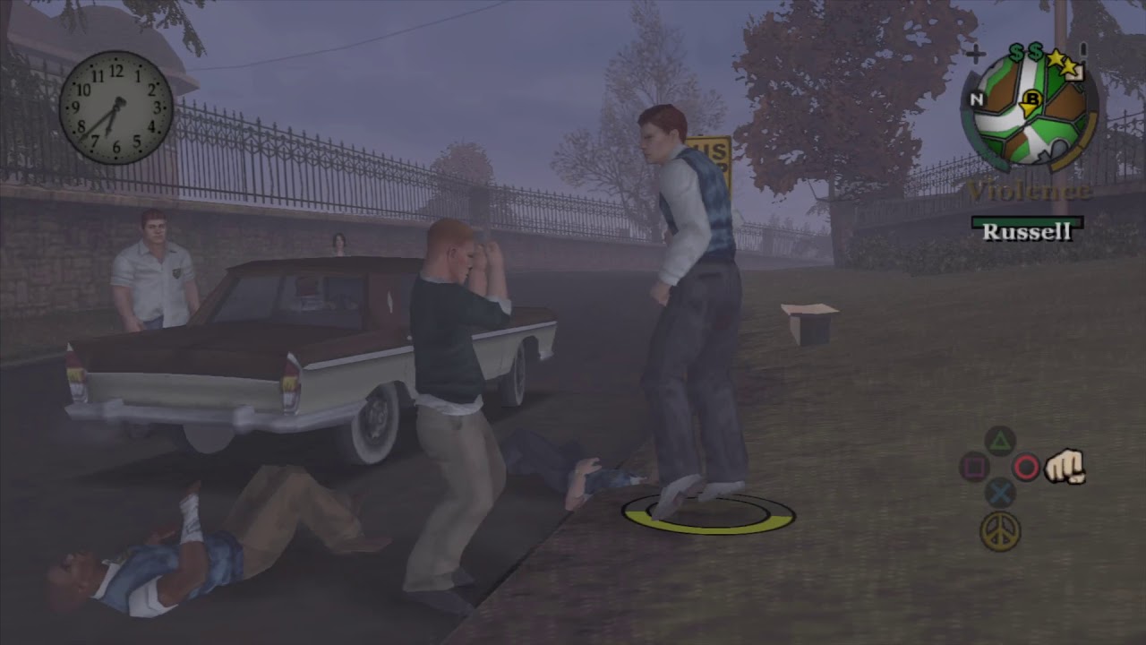 Russell Beats Up A Women Bully PS4 YouTube