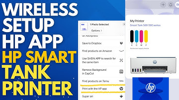 Wireless Setup Using HP Mobile App | Connect HP Printer to WiFi & Print from Phone | HP Smart Tank