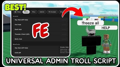[ FE ] Universal Admin Trollin Script - ROBLOX SCRIPTS - Kill All, Troll All Players *2024*