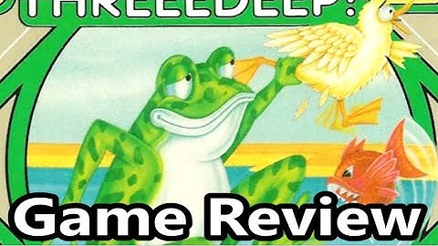 Frogger II Threedeep Atari 8 Bit 400 800 XL XE Review - The No Swear Gamer Ep 605