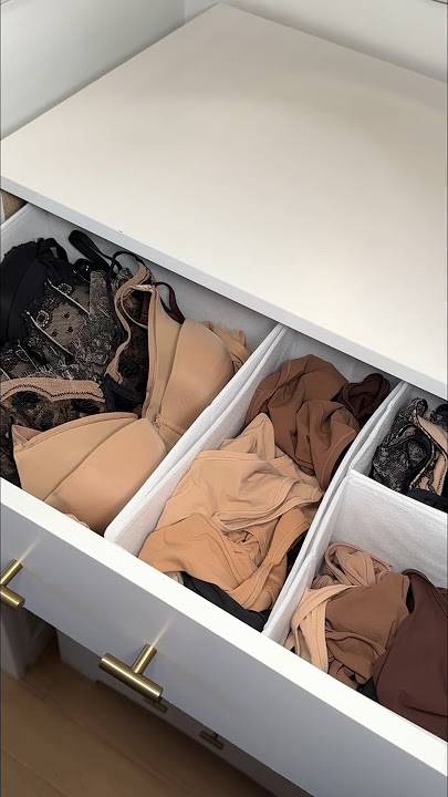 Ayo kita rapikan laci pakaian dalam dan bra 🤎 #merapikan #penataan #lemariimpian
