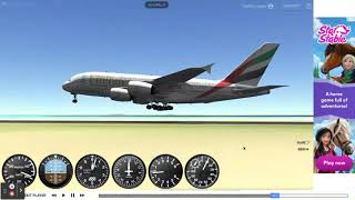 Emirates A380 landing butter#swiss001landing #butter