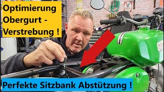 Simson S51 Optimierung Rahmenversteifung und perfekte Sitzbankauflage !