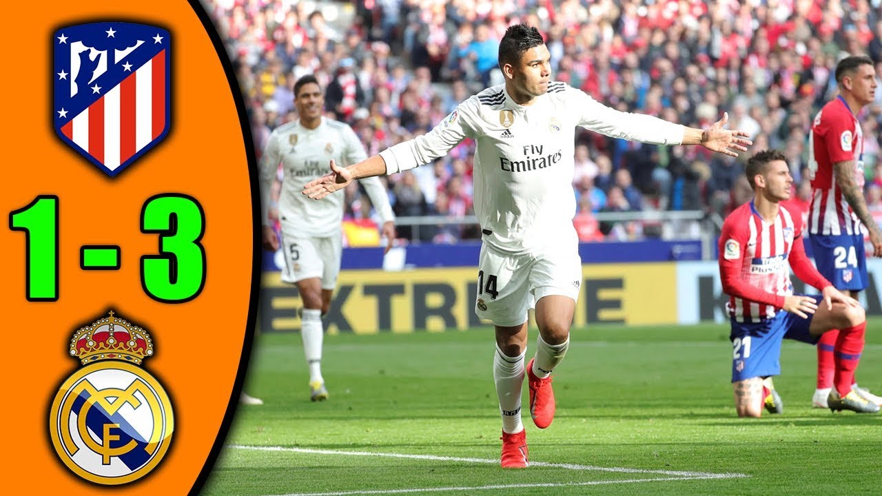 Atletico Madrid vs Real Madrid 1-3 Wszystkie Bramki 09/02/2019