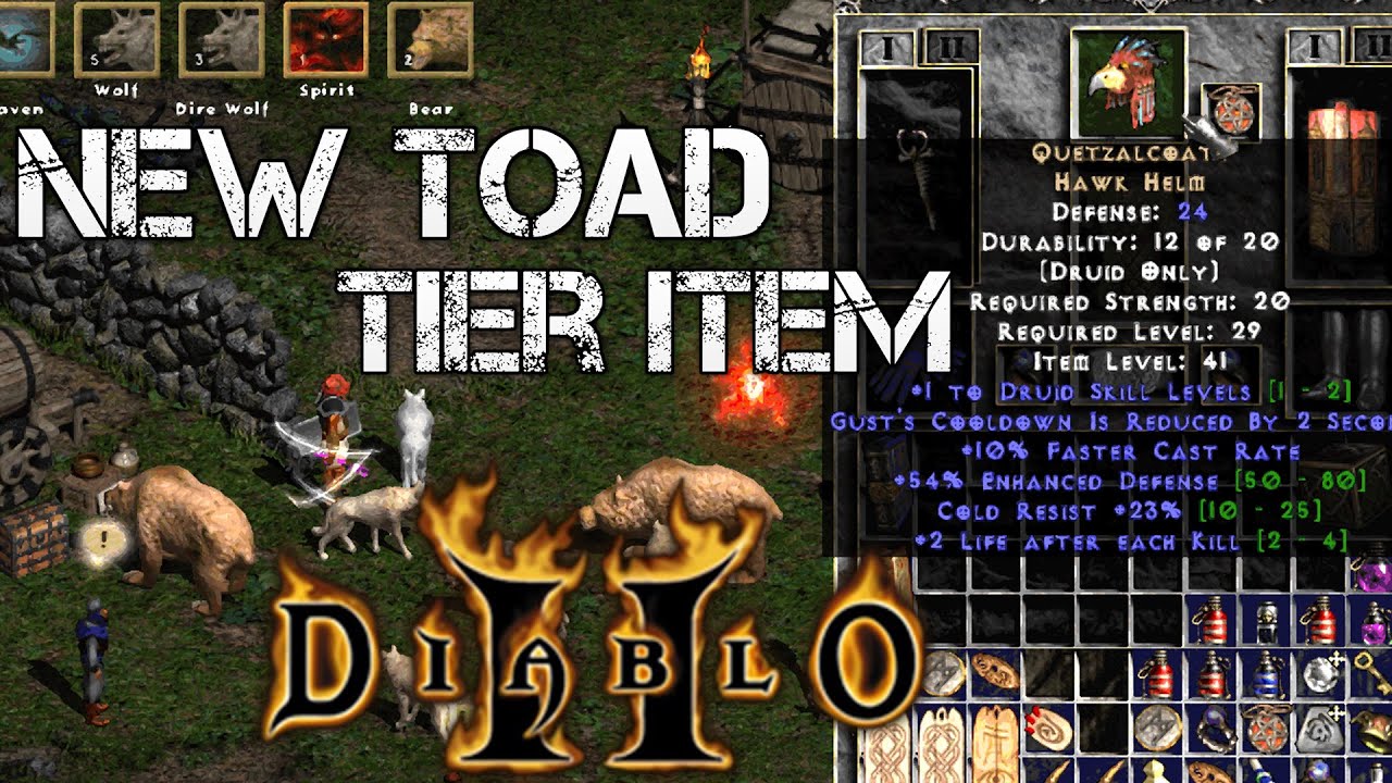 Project Diablo 2 NEW GODLY DRUID HELM!! YouTube