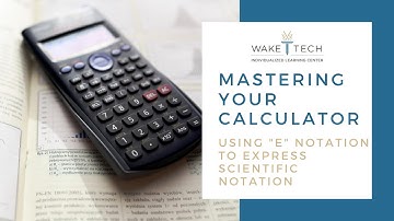 Using "E" notation to express Scientific Notation