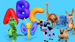 ABC Animals Names Song - Alphabet Animals for Kids | BabaSharo Kids Songs &amp; Nursery Rhymes
