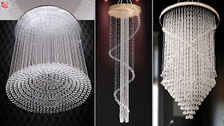 Hit!!.. Beautiful 8 DiY Pearls Wall Hanging - Chandelier Designs For Living Room - Jhumar Idea