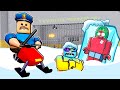 Frozen barrys prison run in roblox new scary obby roblox