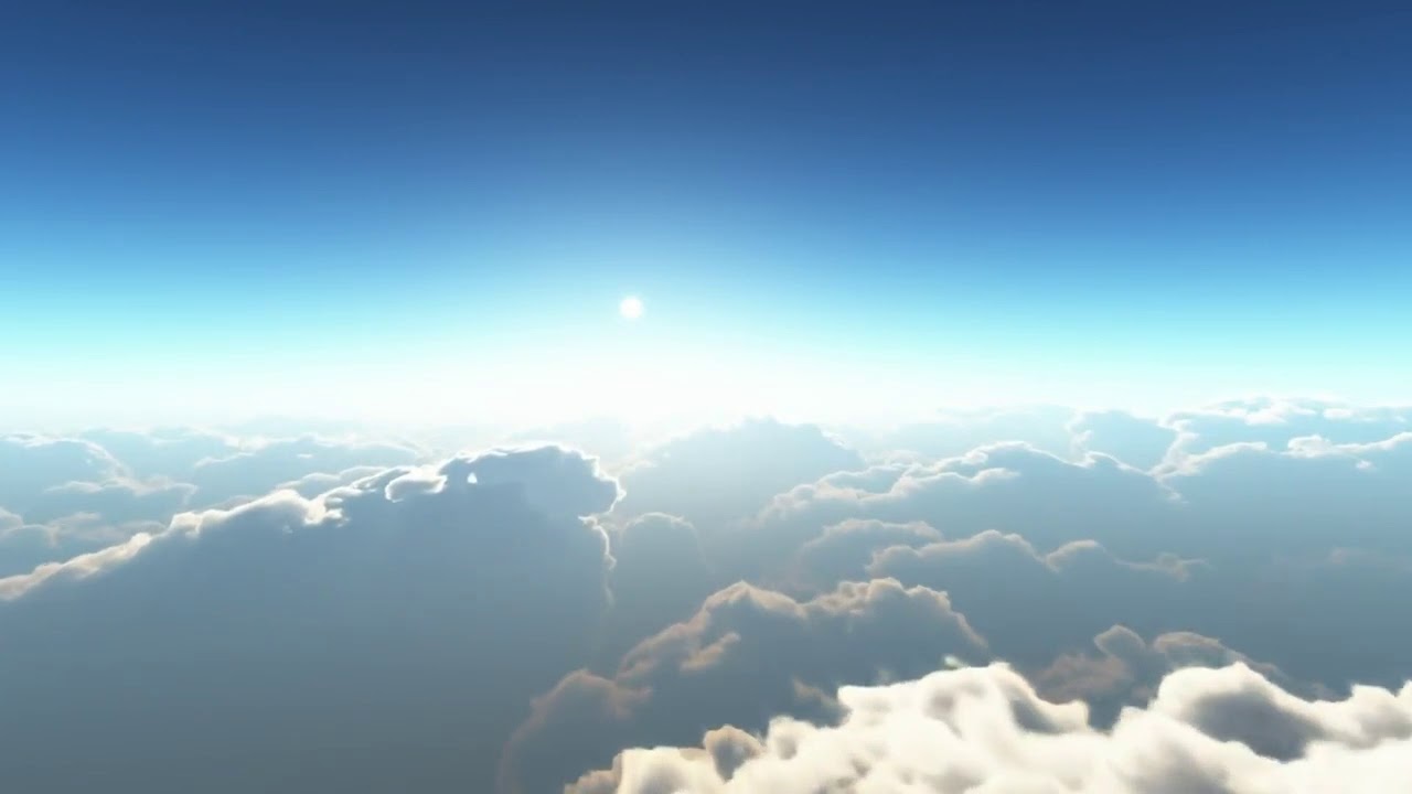4K Screensaver Flying Above The Clouds Relaxing Animated Background