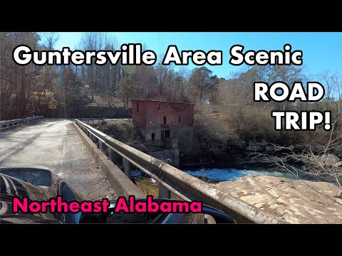 Guntersville Alabama ROAD TRIP! Stone Arch, Red Mill Falls, High Falls & Buck's Pocket Viewpoint