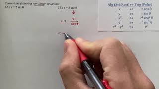10 5 3b   Convert Equations Alg, Trig ex 3A,3B