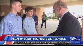 Medal of Honor recipients visit schools
