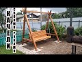 Cадовые качели своими руками. Подробно + чертежи и размеры. Garden swing DIY