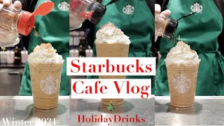 holiday drink launch 2021 | Target Starbucks | cafe vlog | ASMR