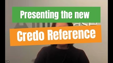 Presenting the New Credo Reference