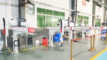 Runam Robot three axis robot test video for injection molding machine