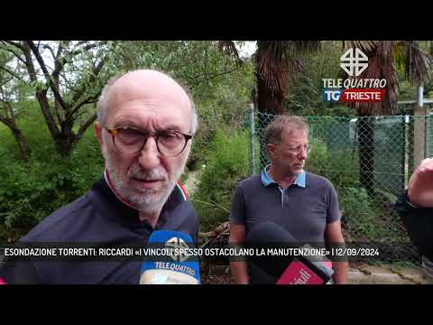 ESONDAZIONE TORRENTI: RICCARDI «I VINCOLI SPESSO OSTACOLANO LA MANUTENZIONE» | 12/09/2024