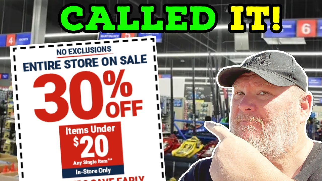 Harbor Freight No Exclusions 30 15 and 10 off coupons YouTube