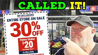 Harbor Freight No Exclusions 30% 15% and 10% off coupons