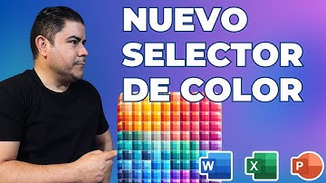 ¡Nuevo Selector de Color, Cuentagotas y Más! - Domina los Colores en Excel y Office