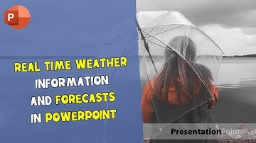 Real-time weather information and forecasts in PowerPoint