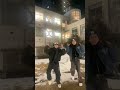 吉本本社の中庭に雪だるまあると思ったら吉本のロゴになってた😂 #HYUGA #KYO #ENJIN