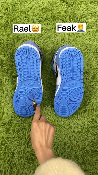 Real Vs Fake University Blue Jordan 1 #sneakerhead #sneakers #viral