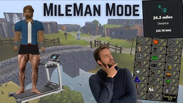 How Far Can I Get a Fresh Account While Walking a Marathon IRL | OSRS MileMan #1