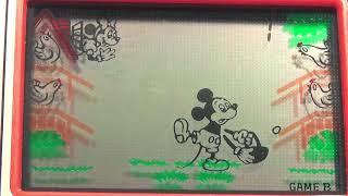 【レトロ 液晶ゲーム】ミッキーマウス 任天堂 ゲームウォッチ Nintendo MC-25 MICKEY MOUSE GAME&WATCH  ゲーム＆ウォッチ ワイドスクリーン egg タマゴ 卵 鶏