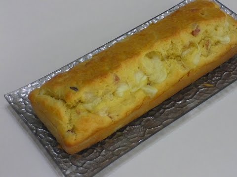 Plumcake salato con prosciutto e formaggio