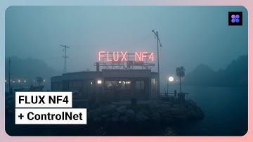 FLUX NF4 with ControlNet in ComfyUI AI, For smaller GPUs, low VRAM