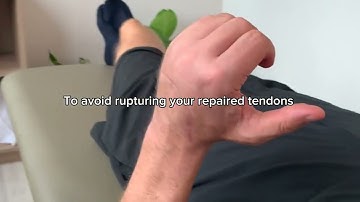 Wrist Extensor Tendon Rupture (post-op rehab after tendon repair surgery)