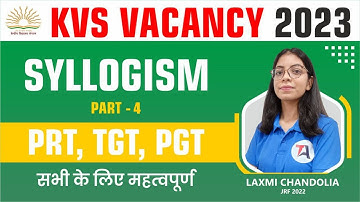 Reasoning Ability II Syllogism part-4 II KVS TGT PGT Exam 2023II  General Paper || Target Abhi