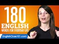 180 English Words for Everyday Life - Basic Vocabulary #9