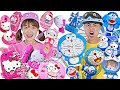 Thử Thách Mua Đồ Doraemon và Mua Đồ Hello Kitty - Ai Mua Được Nhiều Đồ Đẹp Nhất ? Hà Sam