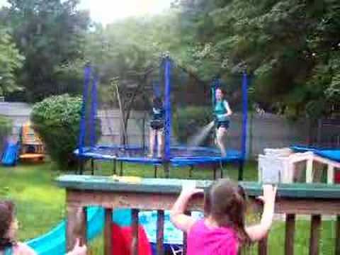 Dancing on the trampoline - YouTube
