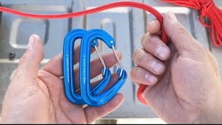 Carabiner Truckers Hitch  Better Explanation  Tension Locking