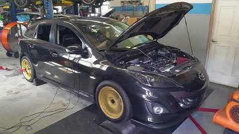 689 HP Mazdaspeed 3 2.3L Turning 8400 RPM!! | PTE 6466 |  Full E85
